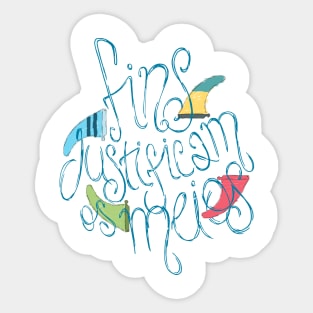 Fins Sticker